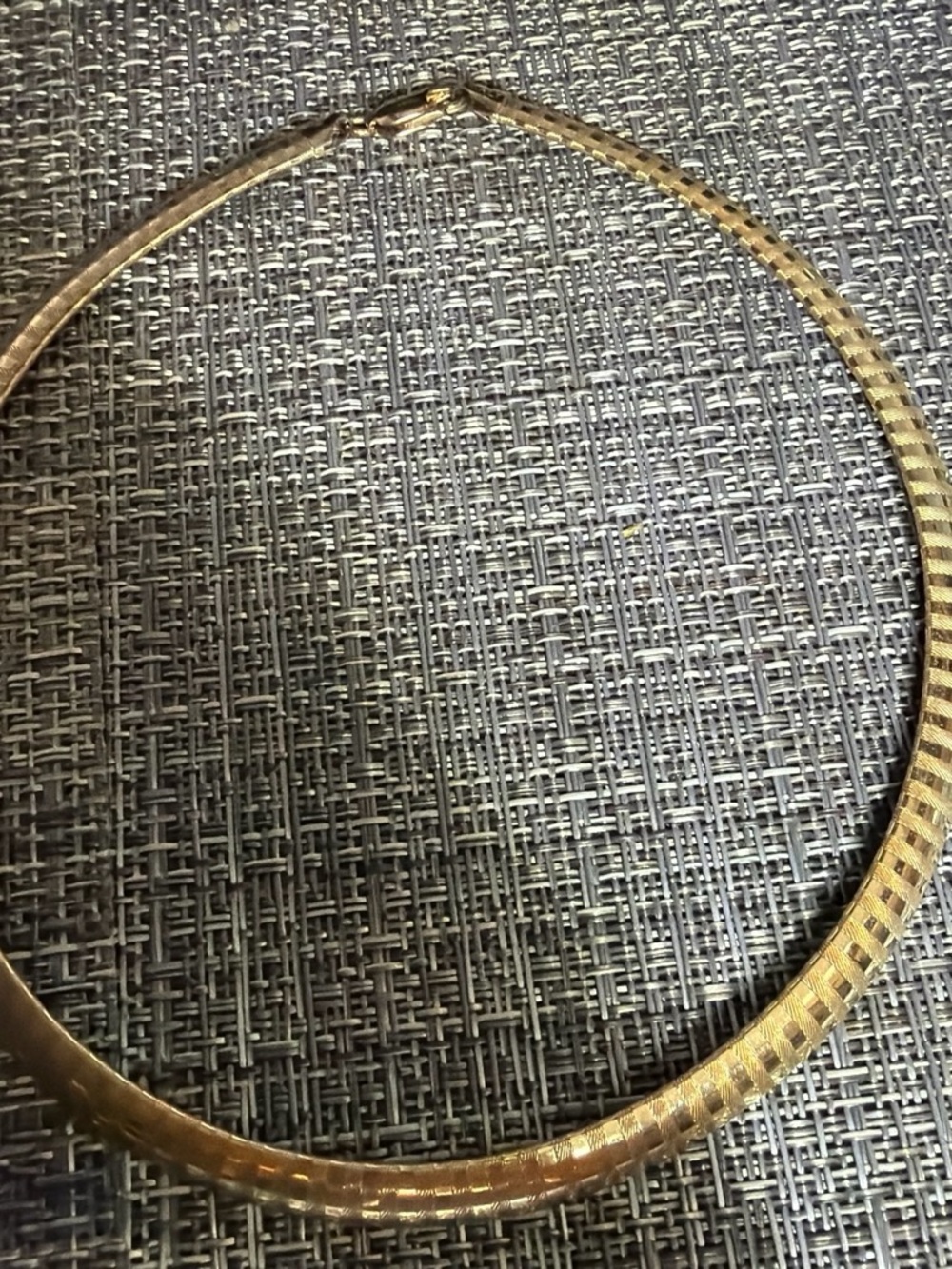10k gold filled Italian Gold omega Choker Necklace